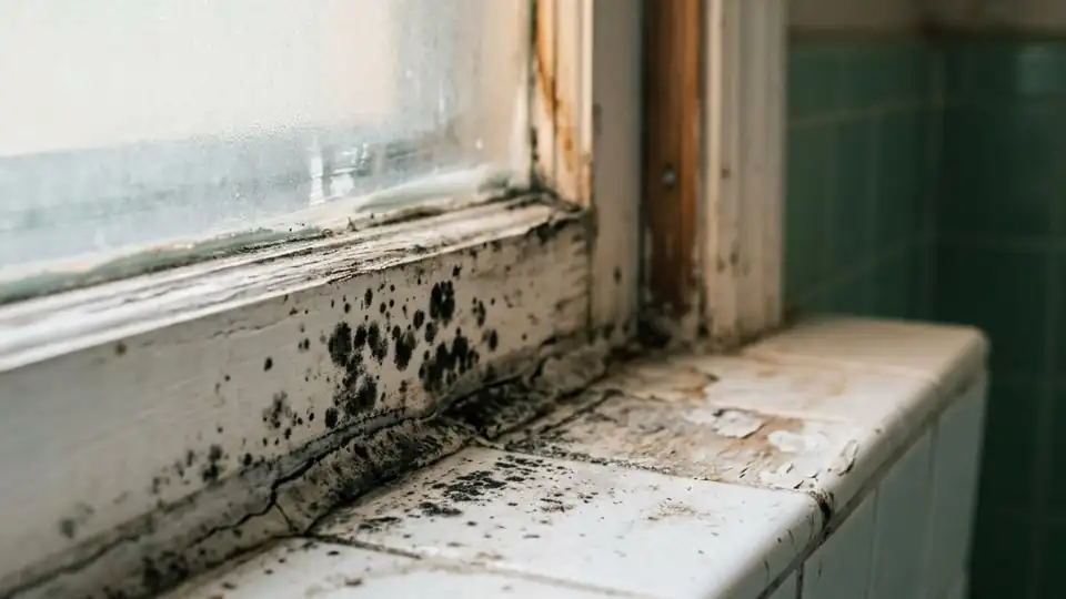Black Mold Remediation work in a Detroit property