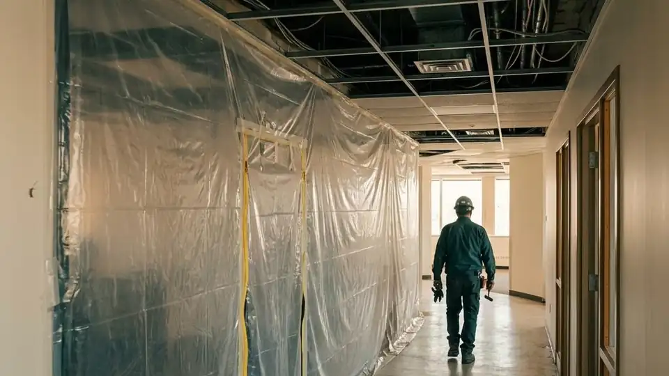 Commercial Mold Remediation work in a Detroit property