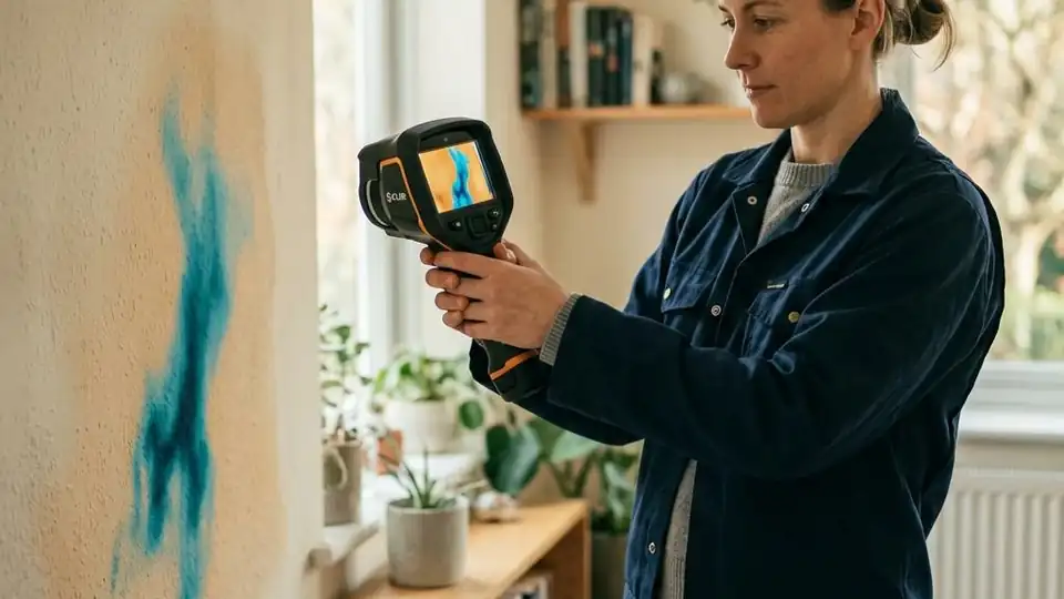 Moisture Source Detection work in a Detroit property