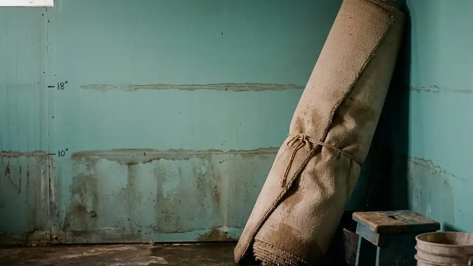 Post Flood Mold Remediation work in a Detroit property
