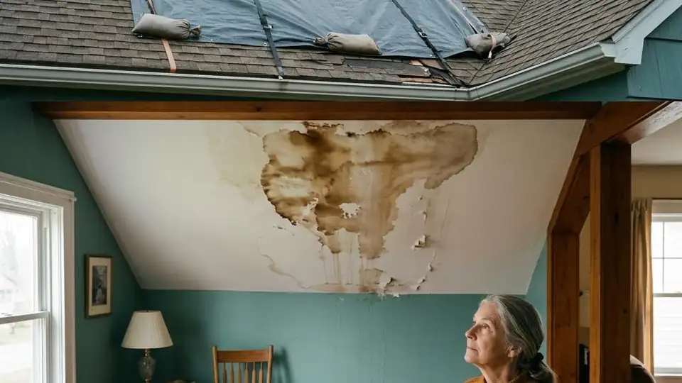 Post Storm Mold Cleanup work in a Detroit property