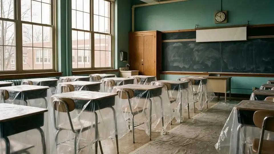 School Mold Remediation work in a Detroit property